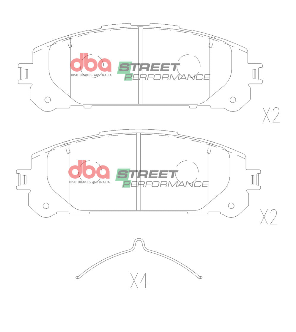 DB15067SP Brake Pads Street Performance | Front Axle