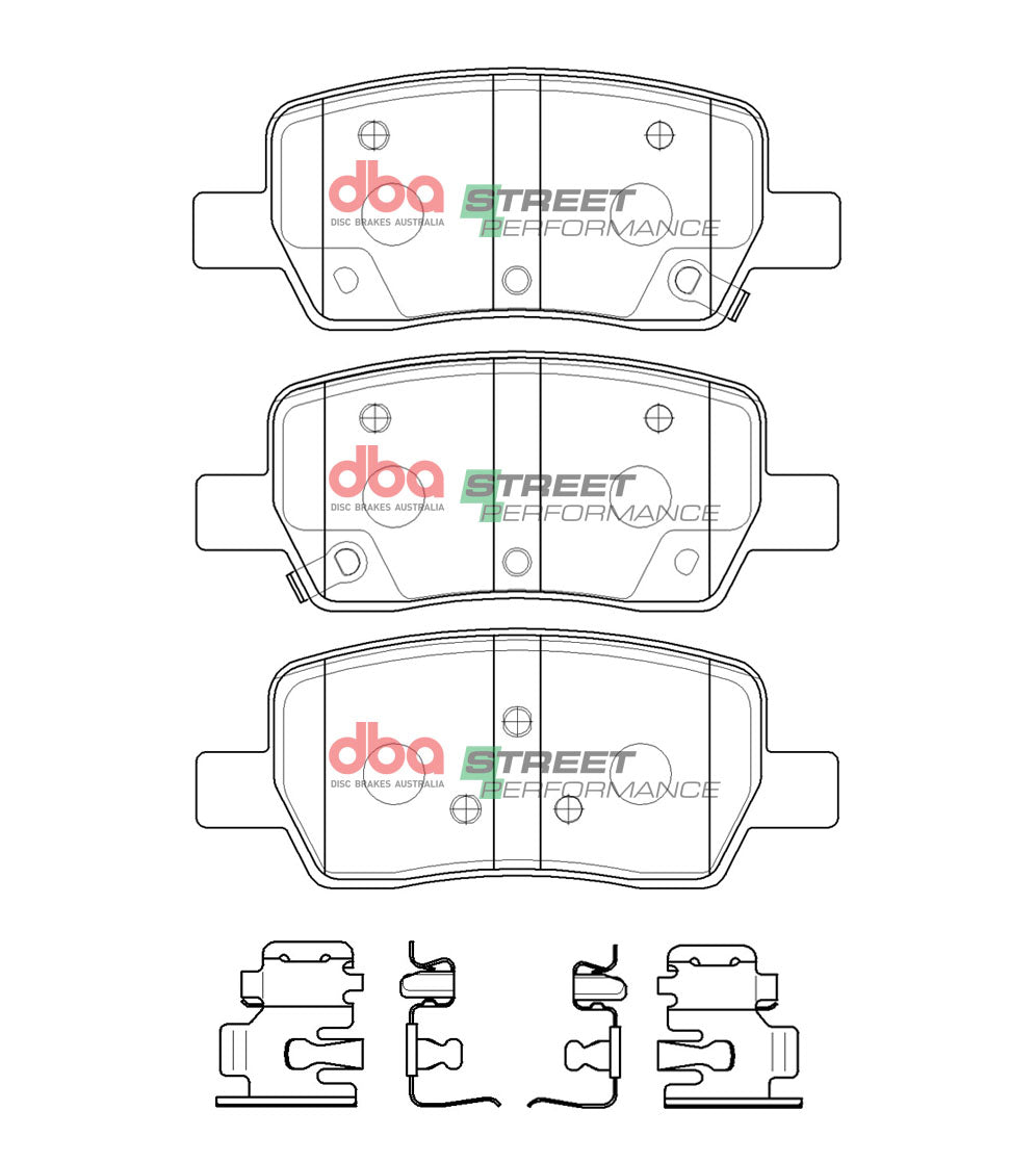 DB15072SP Brake Pads Street Performance | Rear Axle