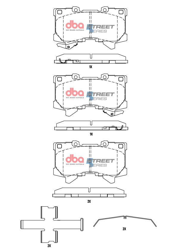 DB15077SS Brake Pads Street Series | Front Axle