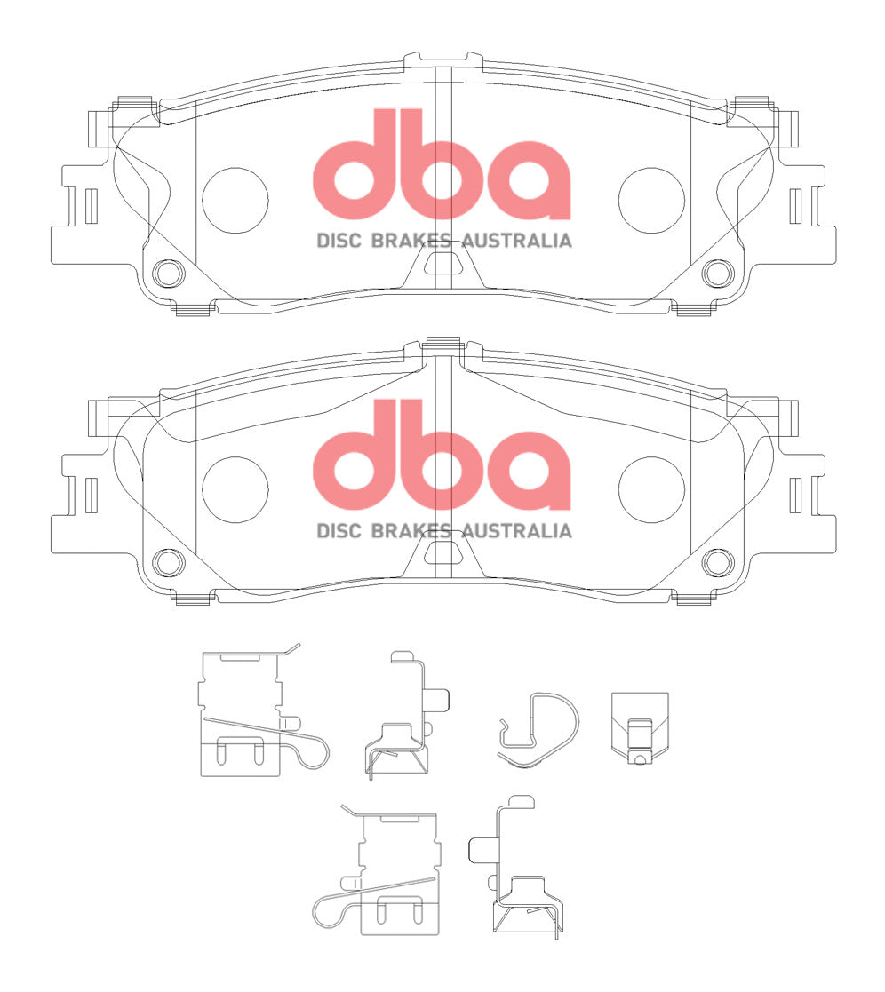 DBA3769S-15078SP Brake Kit - Street Series T2 Slotted & Street Performance Brake Pads (2x DBA3769S + DB15078SP)