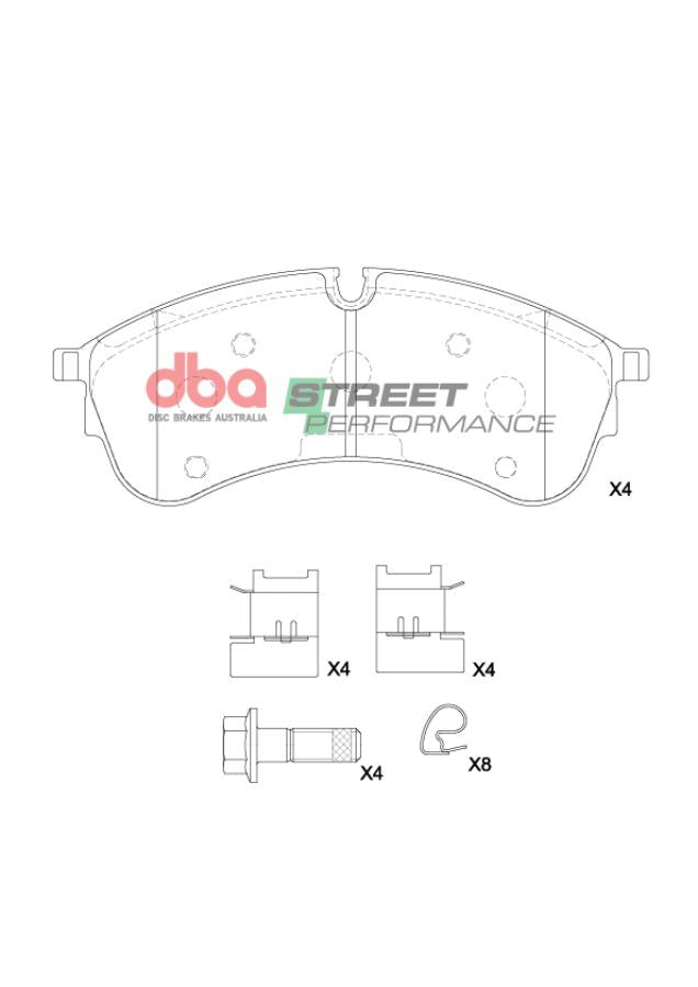 DB15080SP Brake Pads Street Performance | Front Axle