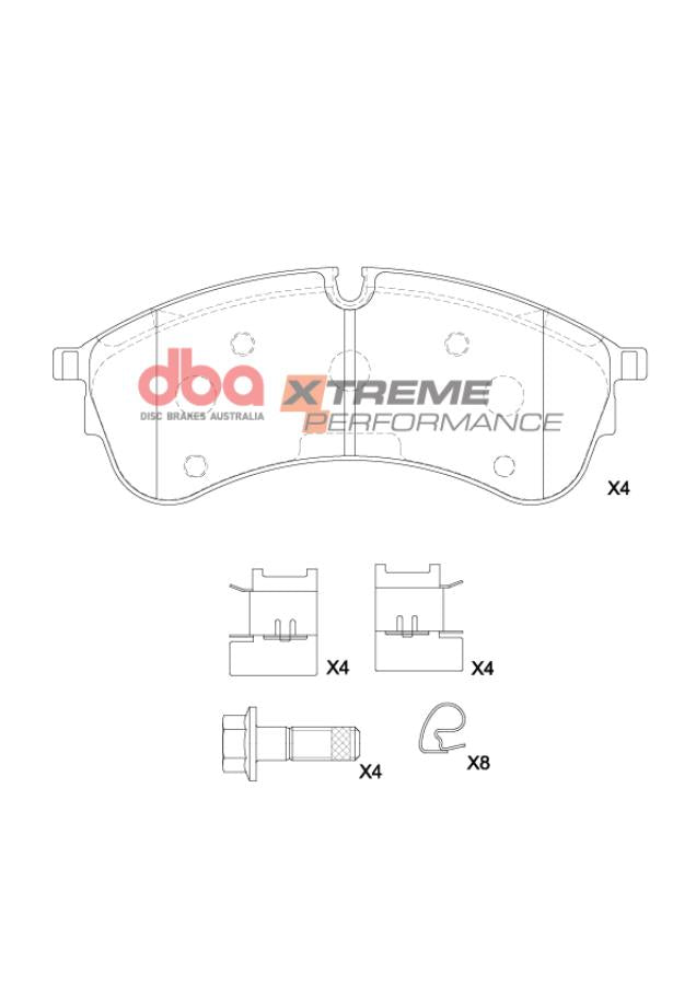 DB15080XP Brake Pads Xtreme Performance | Front Axle