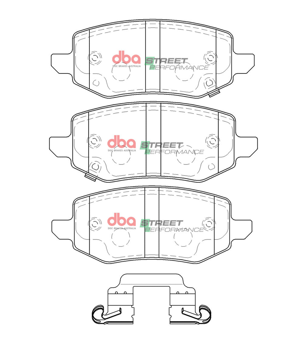 DB15094SP Brake Pads Street Performance | Rear Axle