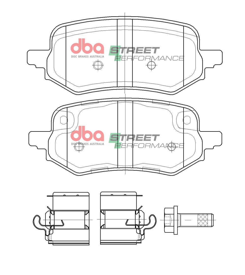 DB15098SP Brake Pads Street Performance | Rear Axle