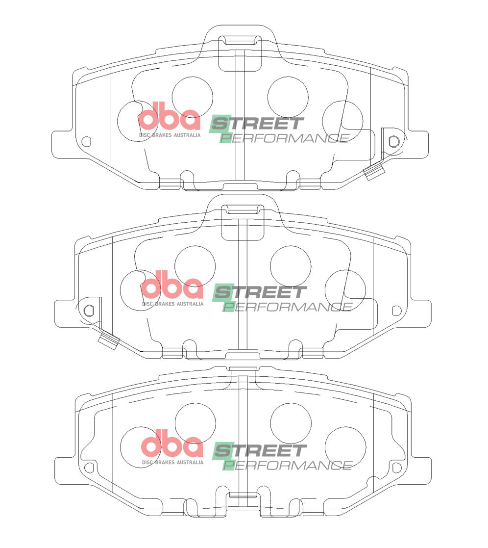 DB15100SP Brake Pads Street Performance | Front Axle