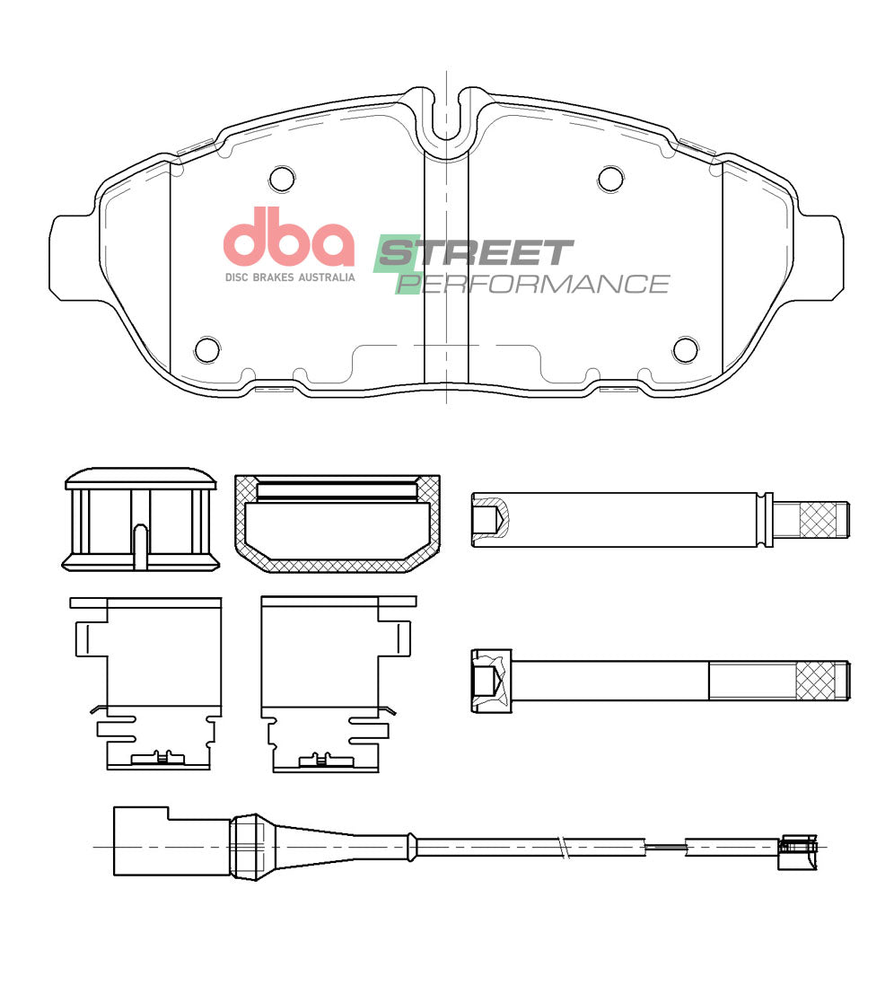 DB15112SP Brake Pads Street Performance | Front Axle