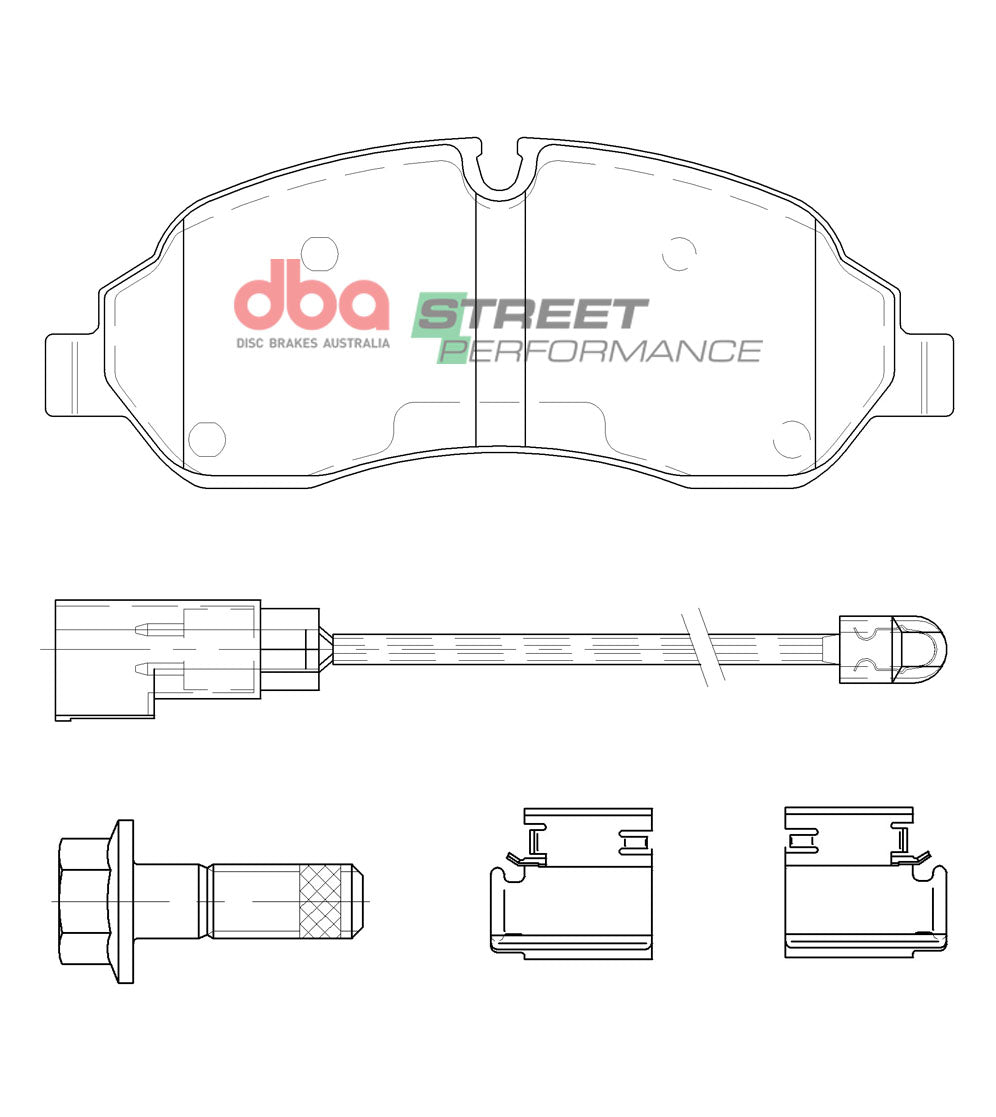DB15113SP Brake Pads Street Performance | Front Axle