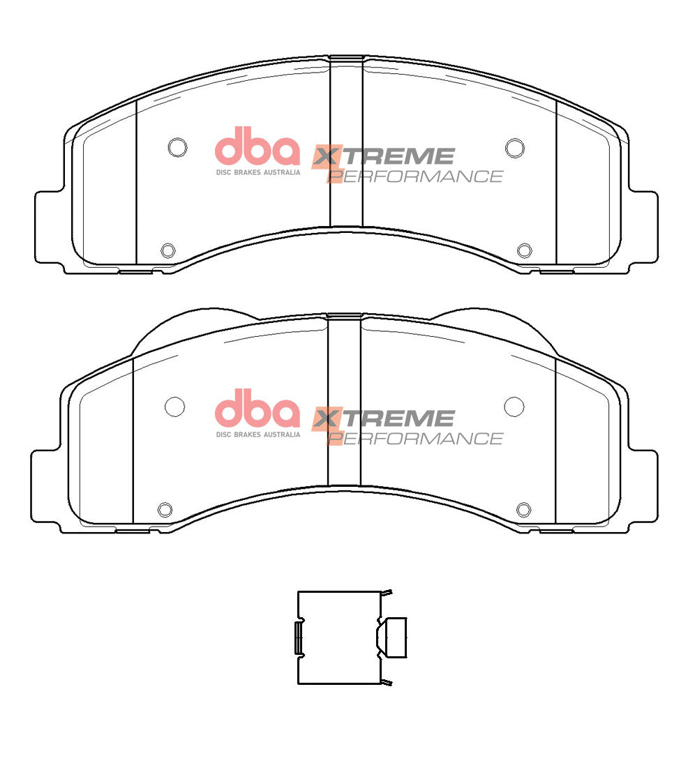 DBA42790S-15121XP Brake Kit - 4000 Series T3 Slotted & Xtreme Performance Brake Pads (2x DBA42790S + DB15121XP)