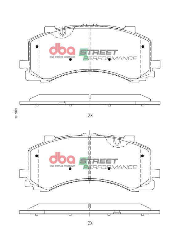 DB15124SP Brake Pads Street Performance | Front Axle