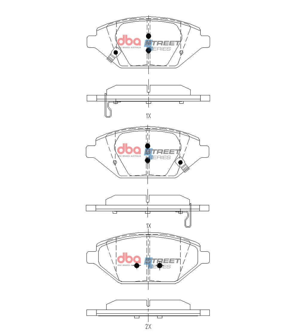 DB15140SS Brake Pads Street Series | Front Axle