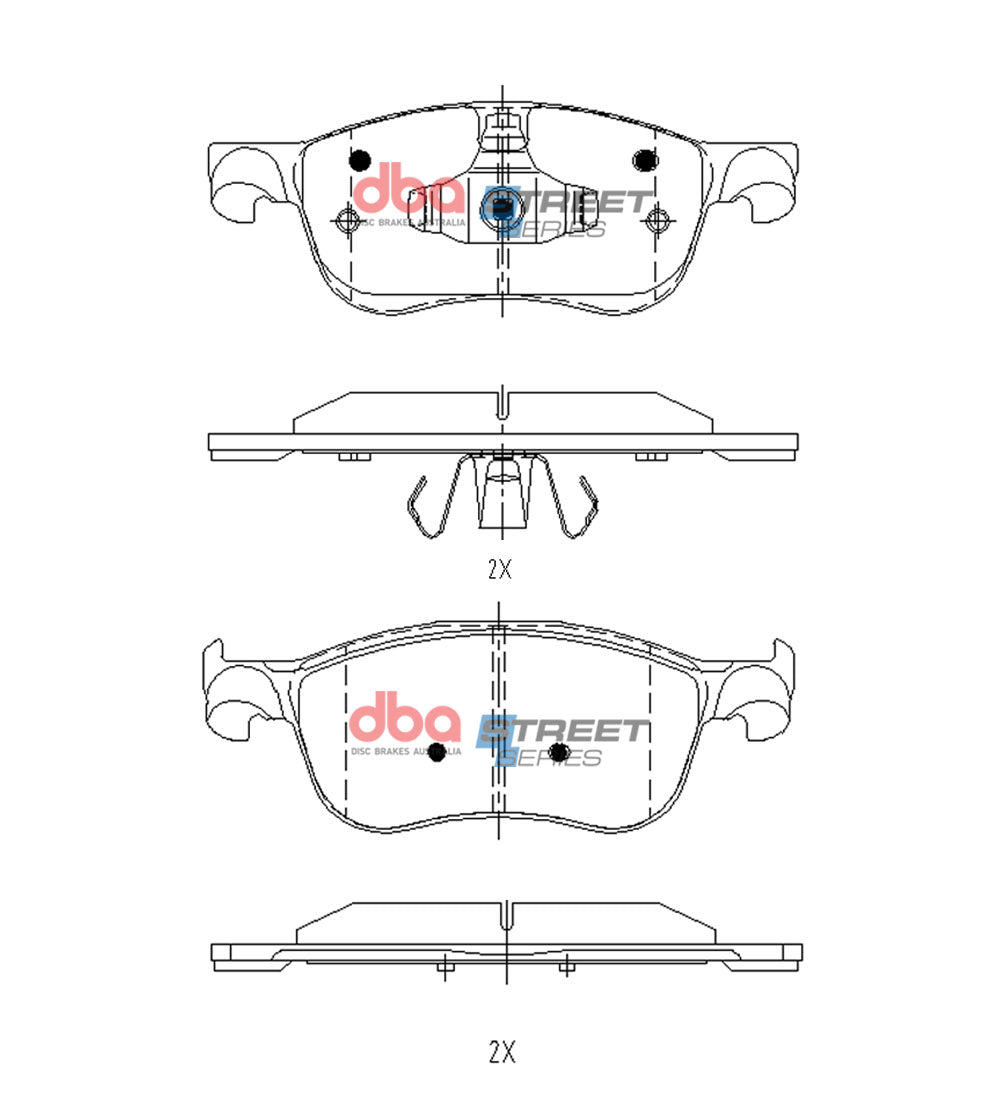DB15149SS Brake Pads Street Series | Front Axle