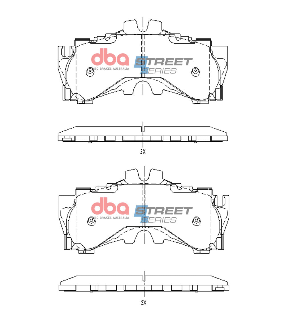 DB15150SS Brake Pads Street Series | Front Axle