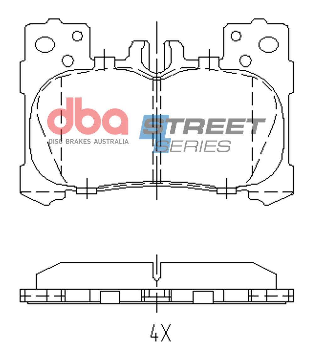 DB15151SS Brake Pads Street Series | Rear Axle