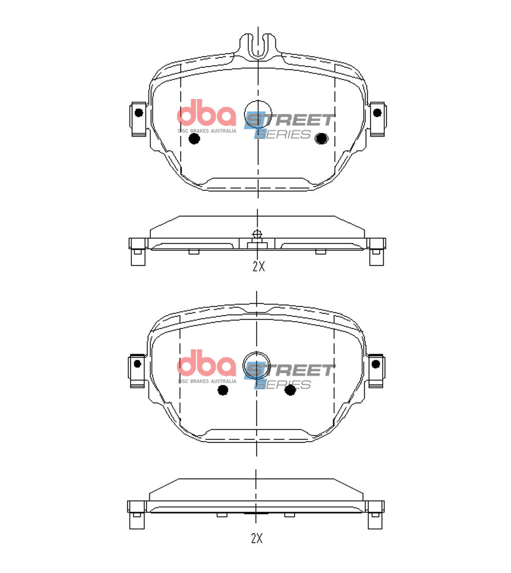 DB15171SS Brake Pads Street Series | Rear Axle