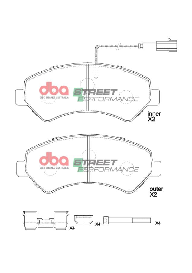 DB15172SP Brake Pads Street Performance | Front Axle