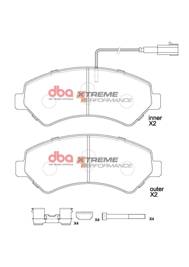 DB15172XP Brake Pads Xtreme Performance | Front Axle