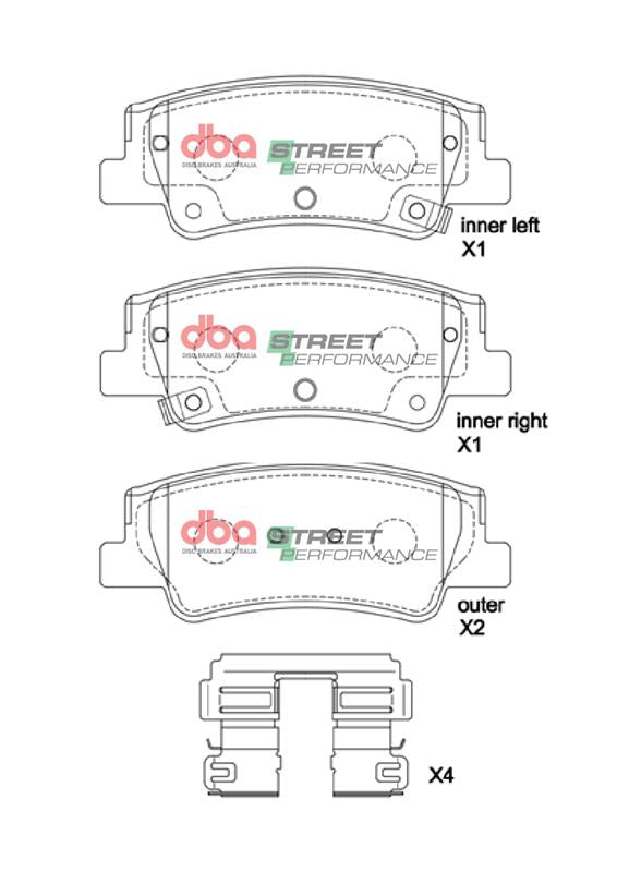 DB15178SP Brake Pads Street Performance | Rear Axle