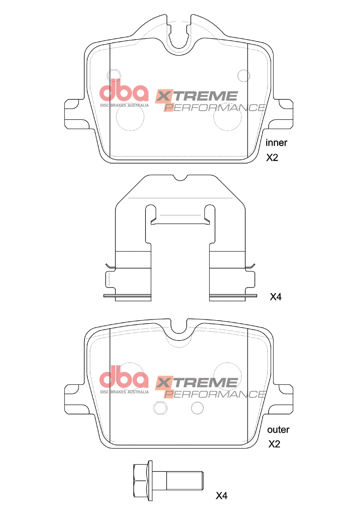 DB15190XP Brake Pads Xtreme Performance | Rear Axle