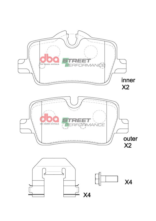 DB15191SP Brake Pads Street Performance | Rear Axle