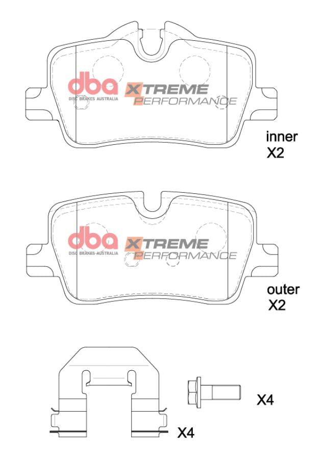 DB15191XP Brake Pads Xtreme Performance | Rear Axle