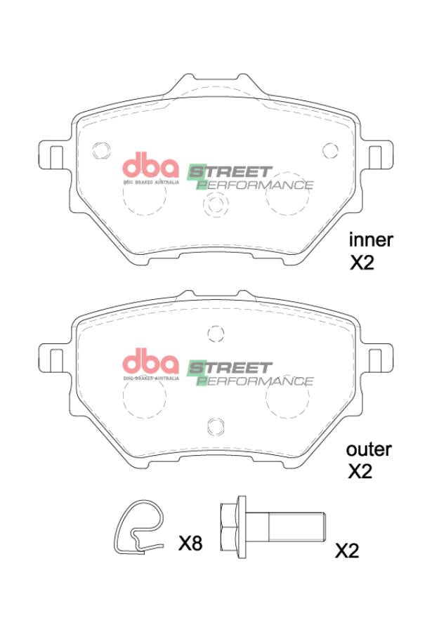 DB15193SP Brake Pads Street Performance | Rear Axle