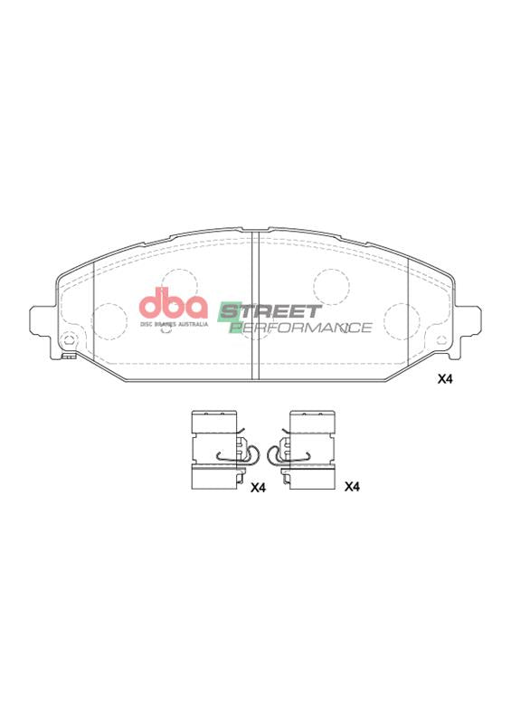 DB15195SP Brake Pads Street Performance | Front Axle