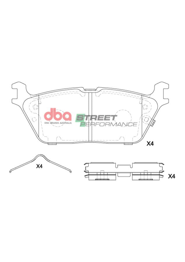 DB15196SP Brake Pads Street Performance | Rear Axle