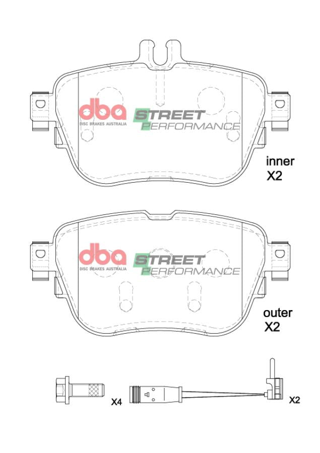 DB15197SP Brake Pads Street Performance | Rear Axle
