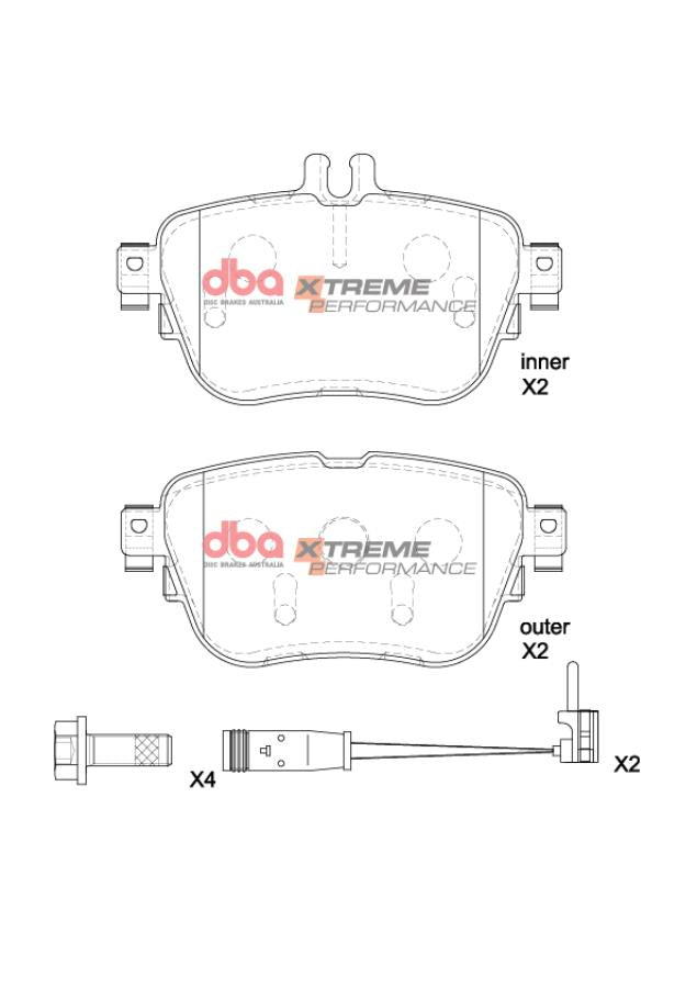 DB15197XP Brake Pads Xtreme Performance | Rear Axle