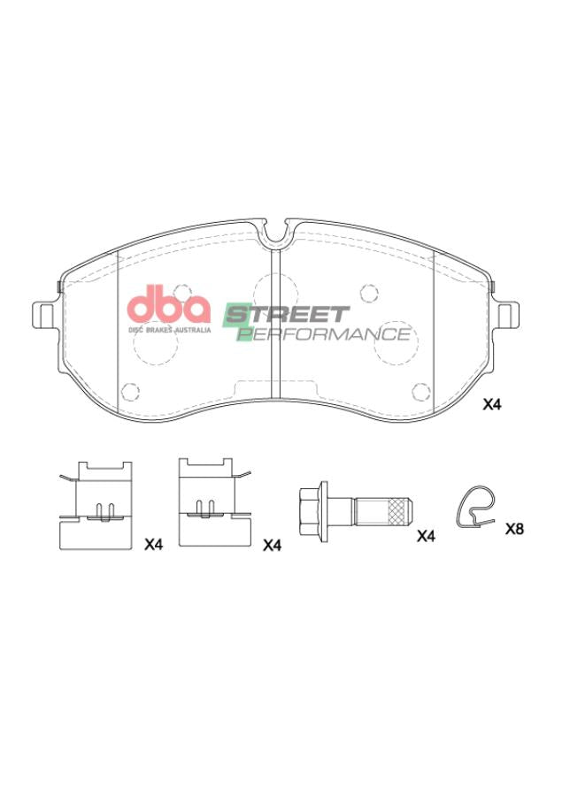 DB15198SP Brake Pads Street Performance | Front Axle