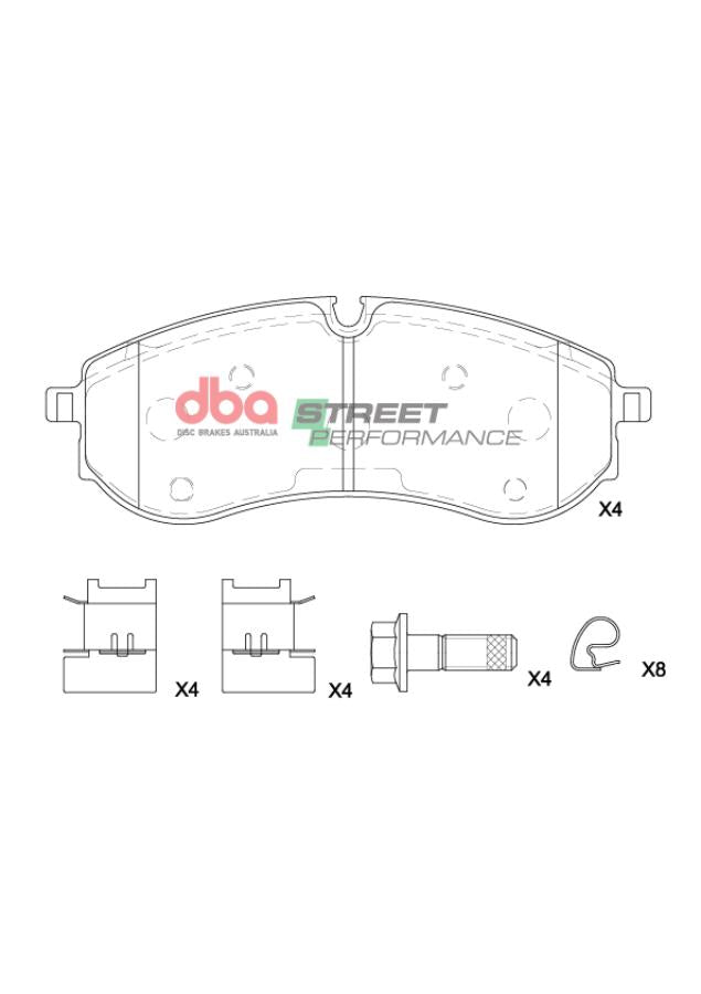 DB15200SP Brake Pads Street Performance | Rear Axle