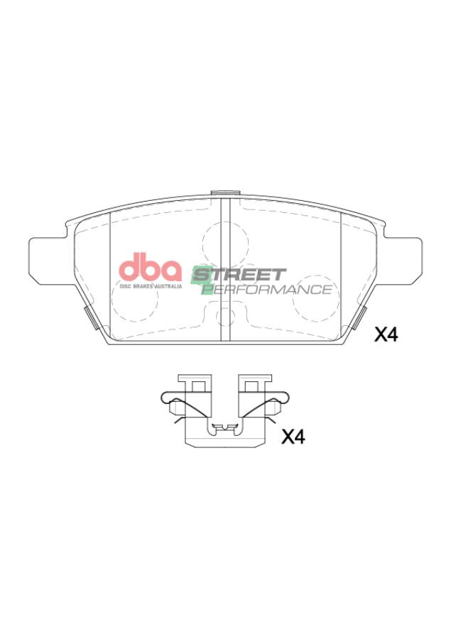 DB15203SP Brake Pads Street Performance | Rear Axle