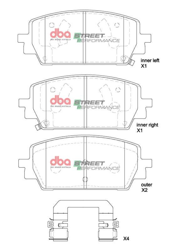 DB15205SP Brake Pads Street Performance | Front Axle
