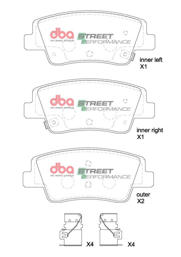 DB15206SP Brake Pads Street Performance | Rear Axle