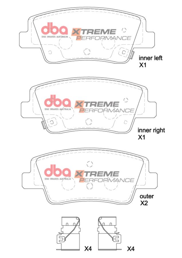 DB15206XP Brake Pads Xtreme Performance | Rear Axle
