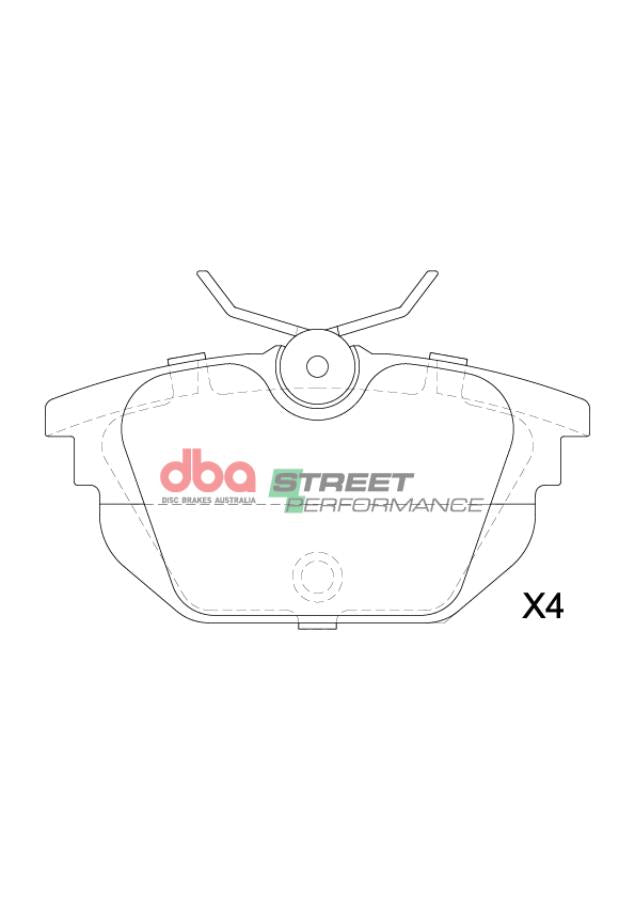 DB15208SP Brake Pads Street Performance | Rear Axle