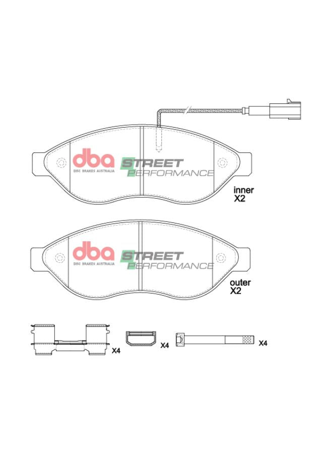 DB15212SP Brake Pads Street Performance | Front Axle