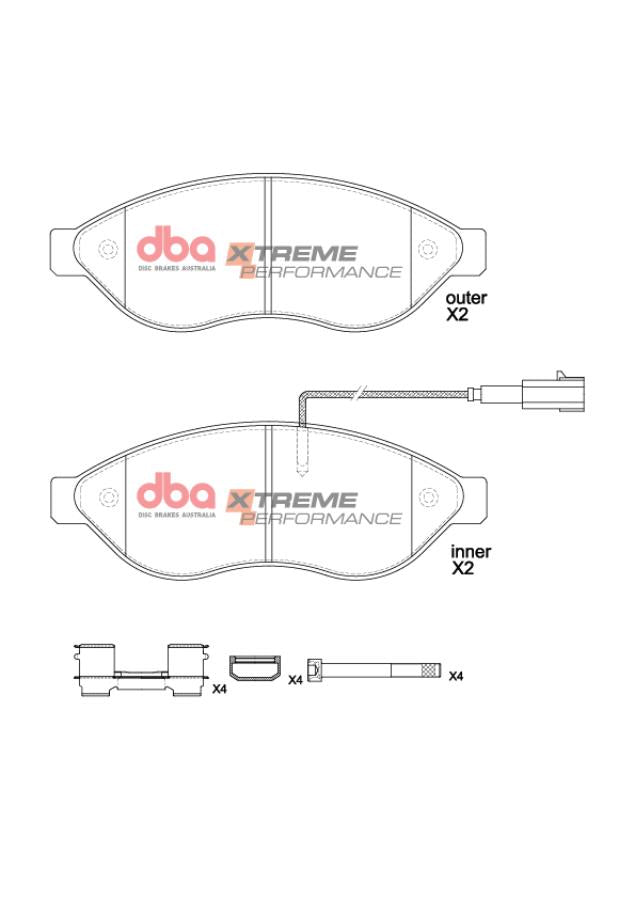 DB15212XP Brake Pads Xtreme Performance | Front Axle