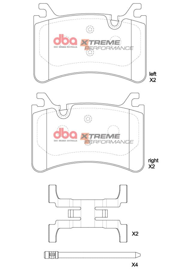 DB15215XP Brake Pads Xtreme Performance | Rear Axle