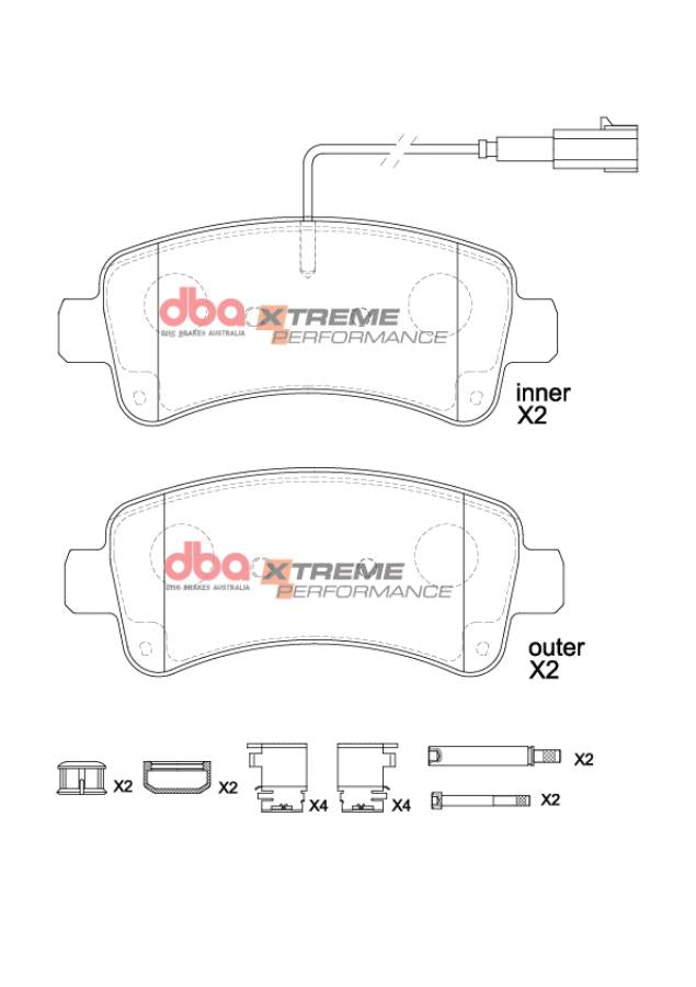 DB15221XP Brake Pads Xtreme Performance | Rear Axle