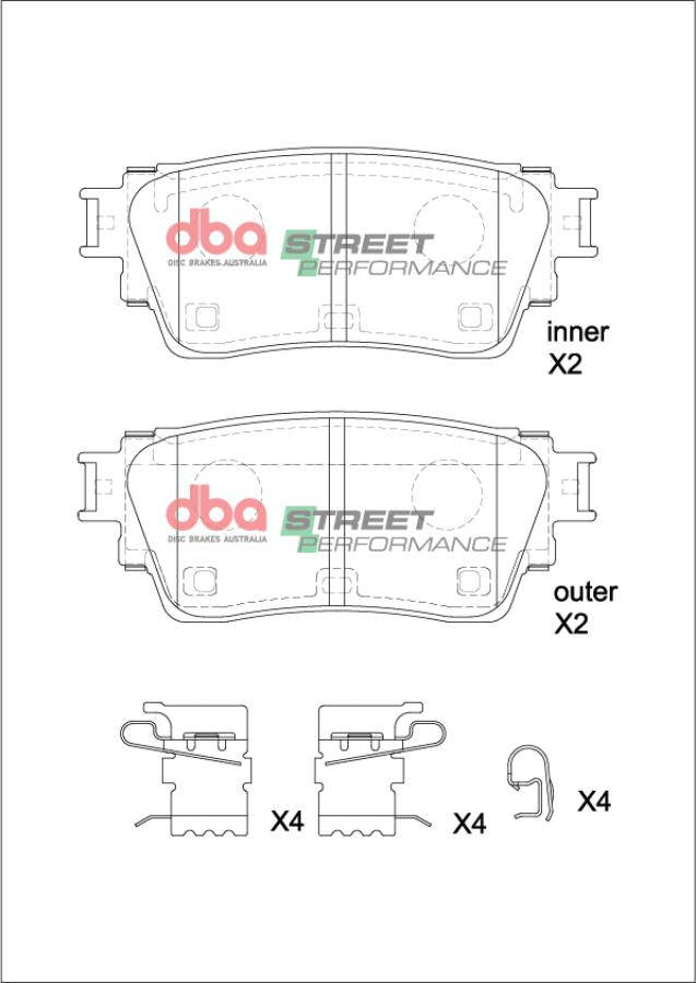 DB15223SP Brake Pads Street Performance | Rear Axle