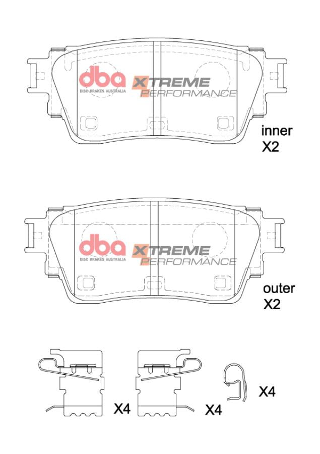 DB15223XP Brake Pads Xtreme Performance | Rear Axle
