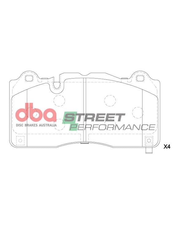 DB15224SP Brake Pads Street Performance | Front Axle