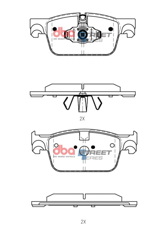 DB15250SS Brake Pads Street Series | Front Axle