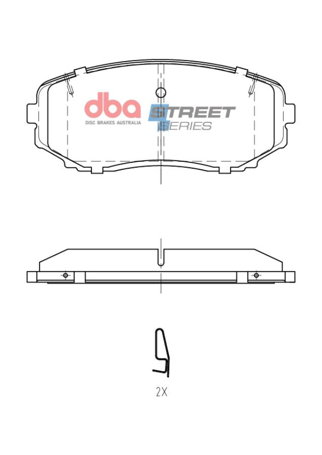 DB15252SS Brake Pads Street Series | Front Axle