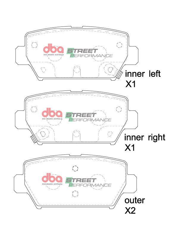 DB15254SP Brake Pads Street Performance | Rear Axle