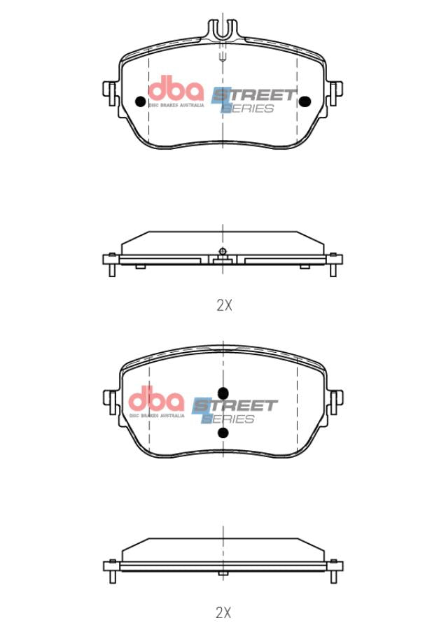 DB15267SS Brake Pads Street Series | Front Axle