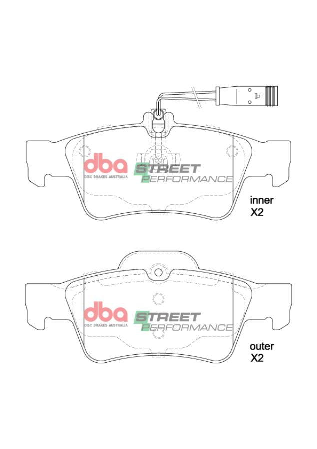 DB1657SP Brake Pads Street Performance | Rear Axle