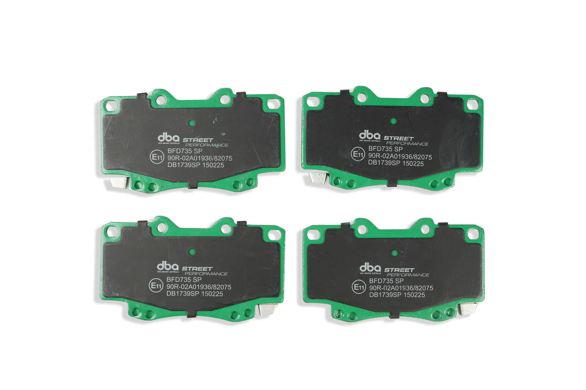 DBA2714S-1739SP Brake Kit - Street Series T2 Slotted & Street Performance Brake Pads (2x DBA2714S + DB1739SP)