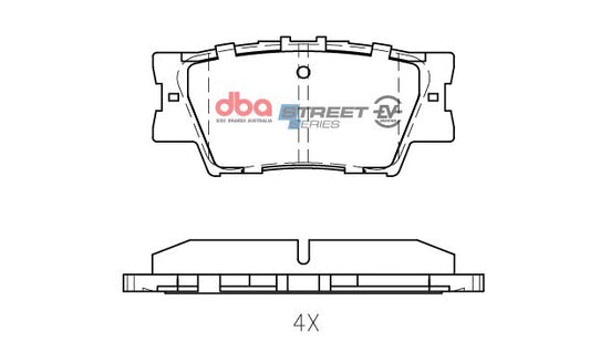 DB1832SSEV Toyota Corolla Hybrid 2010 On / Lexus Hybrid 2009 On  / Toyota Sai Hybrid / Daihatsu Altis Hybrid 2013 On R – Rear